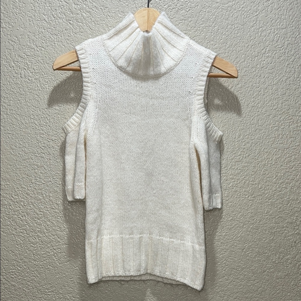 Express White Turtleneck Sweater